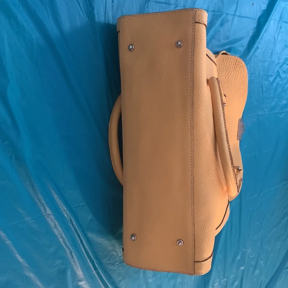 Almost New Dooney and Bourke Satchel with matching wallet. Rich Mustard Color